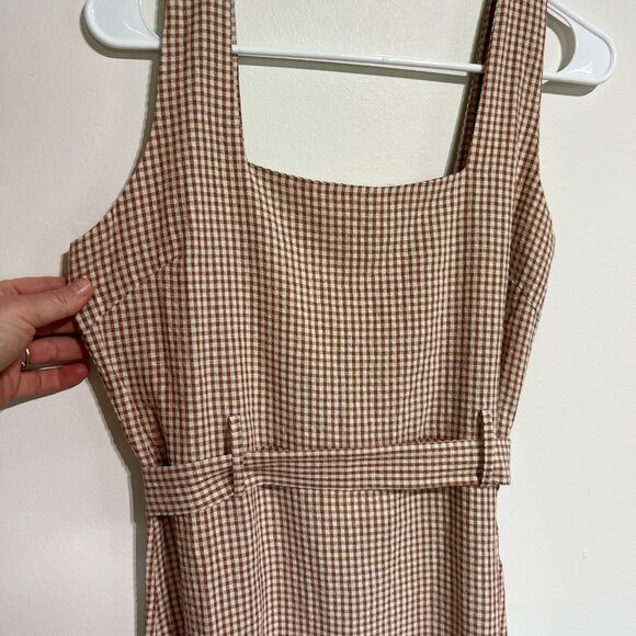 NWT Mus & Bombon Gingham Midi Dress, Made in Spain, Medium - Picture 7 of 13